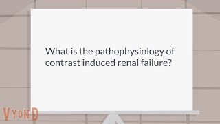 What is the cause of contrast induced renal failure contrast nephropathy [upl. by Ahsenet]