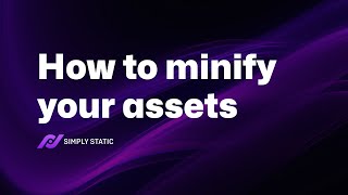 How to minify HTML CSS and JavaScript [upl. by Herriott158]