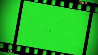 Film Strip Green Screen 4K Loop  5 Video [upl. by Enelez]