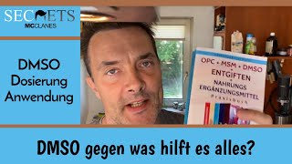 DMSO Anwendung Dosierung wogegen hilft es genau Aus dem Buch gelesen [upl. by Enwad]