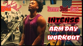 Summer Shred Day 8  MY FULL ARM DAY WORKOUT [upl. by Ecurb]