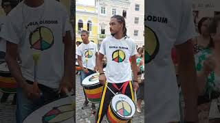 Olodum faz ensaio para o Carnaval no Pelorinho em Salvador [upl. by Bruis]