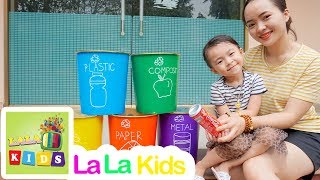 Clean Up Trash Song  La La Kids Nursery Rhymes amp Kids Songs [upl. by Edgardo472]