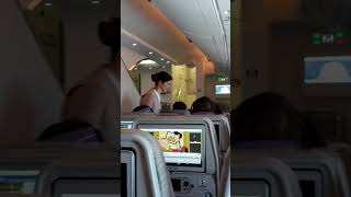 EMIRATES A380 Economy Class Coffee and Snacks DUBAIZURICH Flight trending travel emirates food [upl. by Centeno]