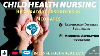 Respiratory Distress Syndrome  ARDS  Meconium Aspiration Syndrome  Neonatal Disorders  CHN [upl. by Elbertine]