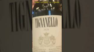 Vinho Tignanello 2020 vino wine vinho [upl. by Lia]