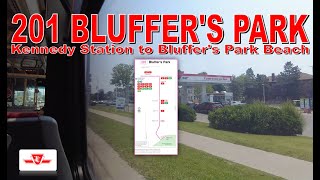 201 Bluffers Park  TTC 2017 Nova Bus LFS 8769 Kennedy Station to Bluffers Park Beach [upl. by Acinomad]