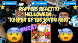 Americans Reaction to quotHelloween  Keeper of the Seven Keys LIVEquot THE WOLF HUNTERZ Jon and Dolly [upl. by Einahpehs]