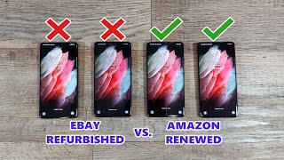 Buying Used Smart Phone From Amazon Renewed Vs Ebay Refurbished [upl. by Rodmann876]