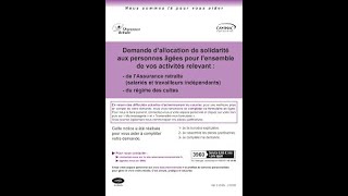 Comment faire une Demande dASPA Allocation de Solidarité aux Personnes âgées [upl. by Uok866]