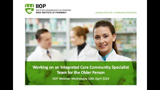 Working on an Integrated Care Community Specialist Team for the Older Person [upl. by Leynwad946]