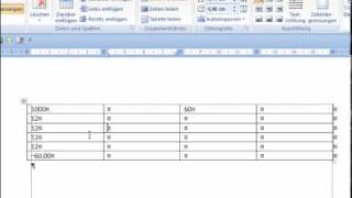 Rechnen mit der WordTabelle  Word 2007 Episode 83 [upl. by Asit]
