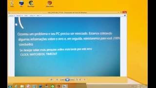 COMO RESOLVER O ERRO CLOCK WATCHDOG TIMEOUT [upl. by Umeko]