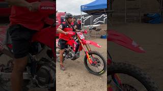 Following Tim Gajser’s MXGP Honda CRF 450 R race bike into the pits Arnhem 2024 mxgp crf450r mx [upl. by Akila]