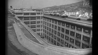 Amazing classic film of the Fiat Lingotto factory with the rooftop test track [upl. by Muhcan]