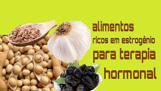 estrogênio Alimentos ricos em estrogênio pra terapia hormonal❣ [upl. by Wanda]