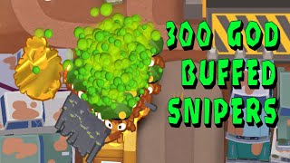 300 GOD BUFFED SNIPERS vs CHIMPS BDT6 Mod [upl. by Terchie911]