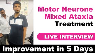 Motor Neurone mixed Ataxia patient  Ramesh ji from Gujarat  Live improvement in 5 days [upl. by Casimire]