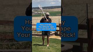 Taping Your Lacrosse Stick for Hand Placement lacrosse lacrossestick [upl. by Eidnahs995]