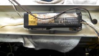 Testing and ballast replacement in an antique fluorescent light Part 2 [upl. by Llenahc474]