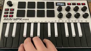 AKAI MPK Mini  Adjusting The Key SensitivityVelocity Curve [upl. by Atonsah]