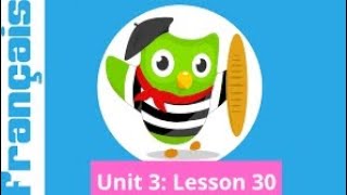 Duolingo French Unit 3 Lesson 30  Minigames [upl. by Fablan148]