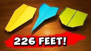 How To Make 5 EASY Paper Airplanes that FLY FAR [upl. by Belmonte]