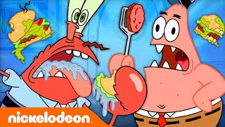 Everyone BUT SpongeBob Cooking Krabby Patties For 20 Minutes 🤔🍔  Nicktoons [upl. by Jaymie]