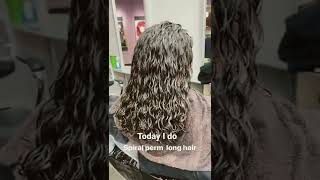 Spiral perm with long hair [upl. by Swane364]