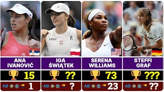 Most WTA Titles Won in Open Era  The Greatest Legends of Womens Tennis [upl. by Aihpledalihp]