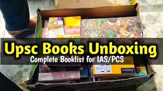 Upsc Important Books Unboxing  Best books for Upsc Preparation  Students Review [upl. by Tiffani]