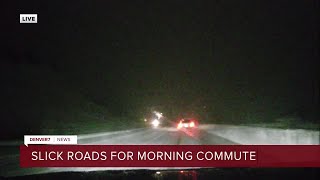 Some Douglas County roads a snowy mess [upl. by Osrick]