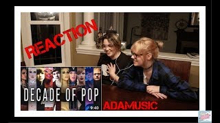 REACTING TO ADAMUSIC  DECADE OF POP [upl. by Liahcim]