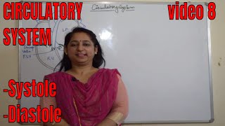 CIRCULATORY SYSTEM Systole and Diastole BIOLOGY ICSE Grade 10 [upl. by Aerona]