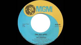 1971 HITS ARCHIVE One Bad Apple  The Osmonds a 1 recordstereo 45 [upl. by Madlin]