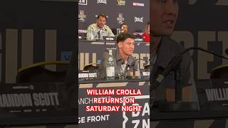 WILLIAM CROLLA RETURNS TO THE RING SATURDAY NIGHT matchroomboxing dazn [upl. by Maggy]