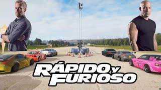 Convoy y arrancones de autos Rapido y Furioso Todas las peliculas  FH4 [upl. by Llemij]