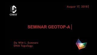 GEOTOPA SEMINAR De Witt L Sumners DNA Topology August172018 [upl. by Syxela275]