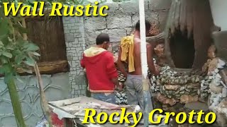 Making Grotto And Wall Rustic Project  Kunting Pasilip  JURRESTV [upl. by Elacim]