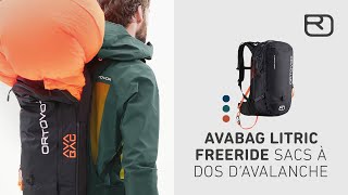 Sac à dos avalanches AVABAG LiTRIC FREERIDE Francais  ORTOVOX [upl. by Bollinger245]