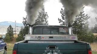 Dodge cummins cold start lots of smoke [upl. by Airetal]