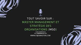 Tout savoir sur Master Management et Stratégie des Organisations MSO  Fsjes Marrakech [upl. by Nosila]