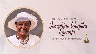 MEMORIAL SERVICE  Josephine Wanjiku Karanja [upl. by Drawe]