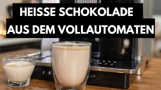 Heiße Schokolade aus dem Kaffeevollautomat  Mit der Delonghi Maestosa [upl. by Ardied]