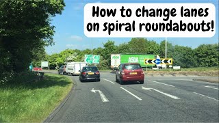 Watch this on Spiral roundabouts Understanding and changing lanes  multi lanes [upl. by Gans]