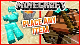 Placeable Items Mod MCPE  Addons For Minecraft Pe [upl. by Mitran]