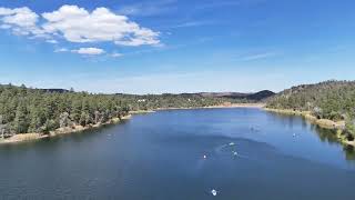 Lynx Lake Prescott Arizona  calming drone footage [upl. by Leese687]