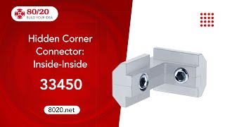 8020 Hidden Corner Connector  InsideInside 33450 [upl. by Dulcie963]