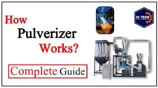 Pulverizer Machine Working  HiTech Plastic Engineering [upl. by Ahsiad]