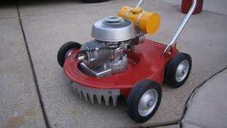 Vintage 1952 Sears Dunlap Rotary Lawn Mower Restored and Running [upl. by Ryter]